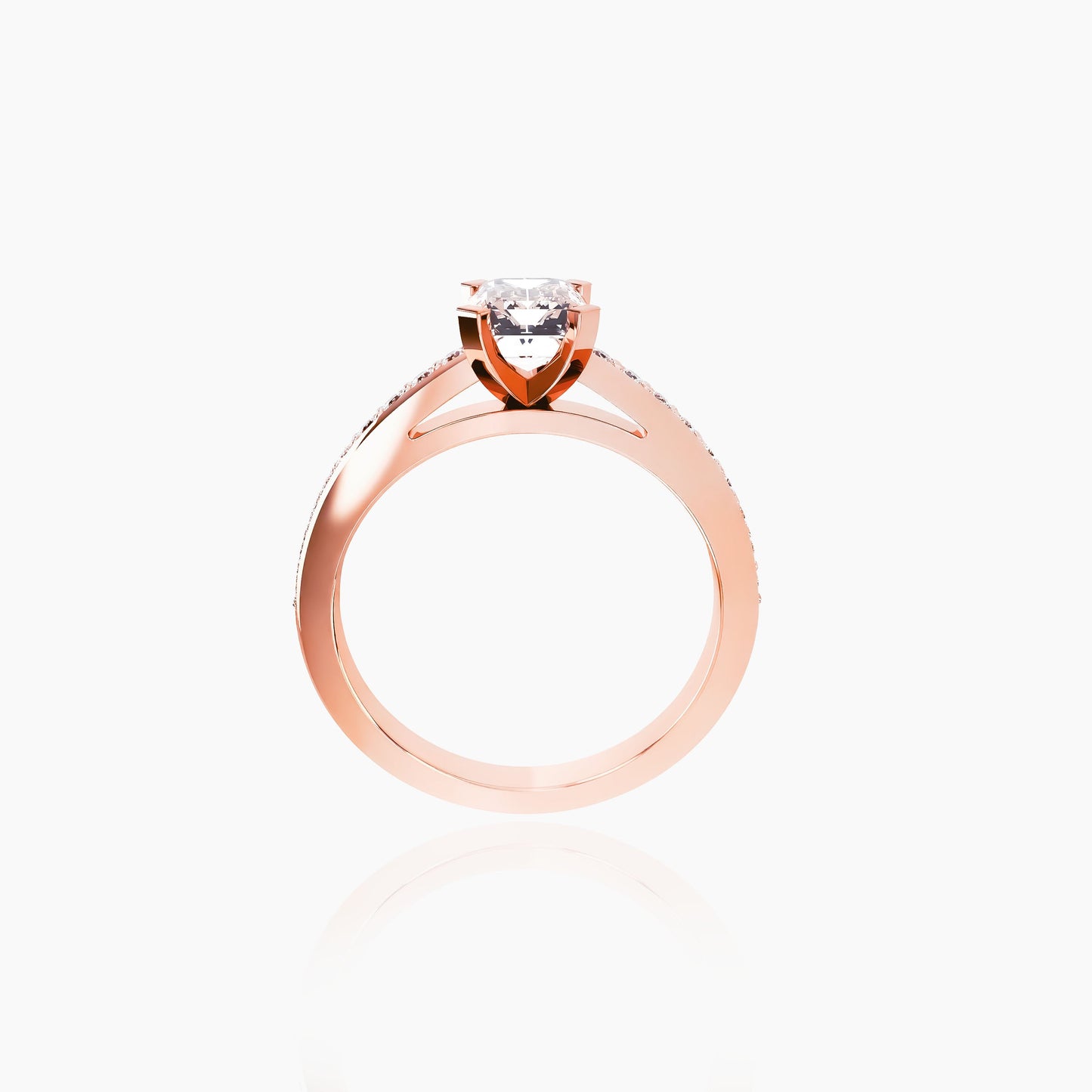 18K Rose Gold Seraphine Marquise Solitaire