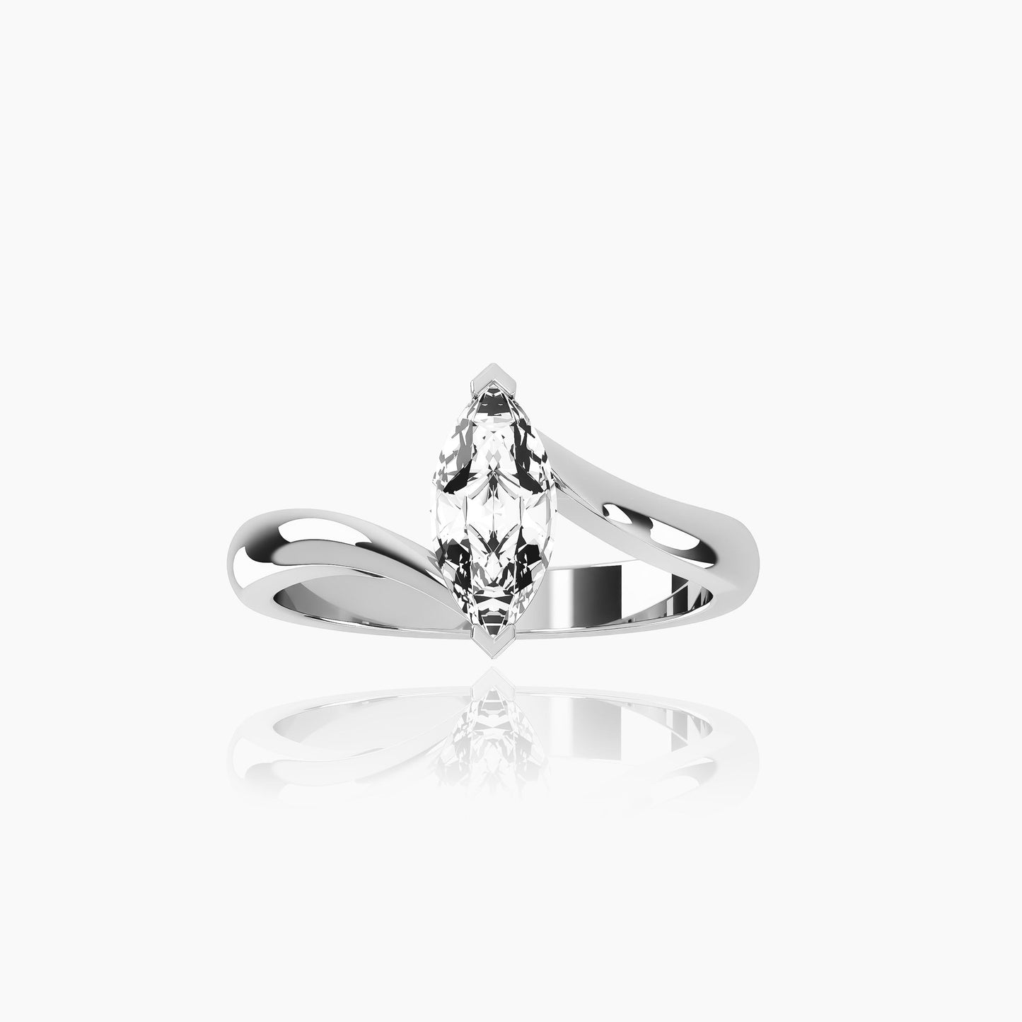 18K White Gold Seraphine Marquise Solitaire