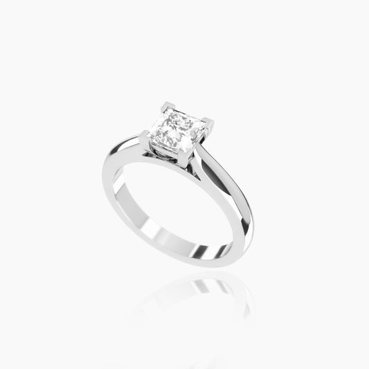 Platinum Amoret Princess Solitaire