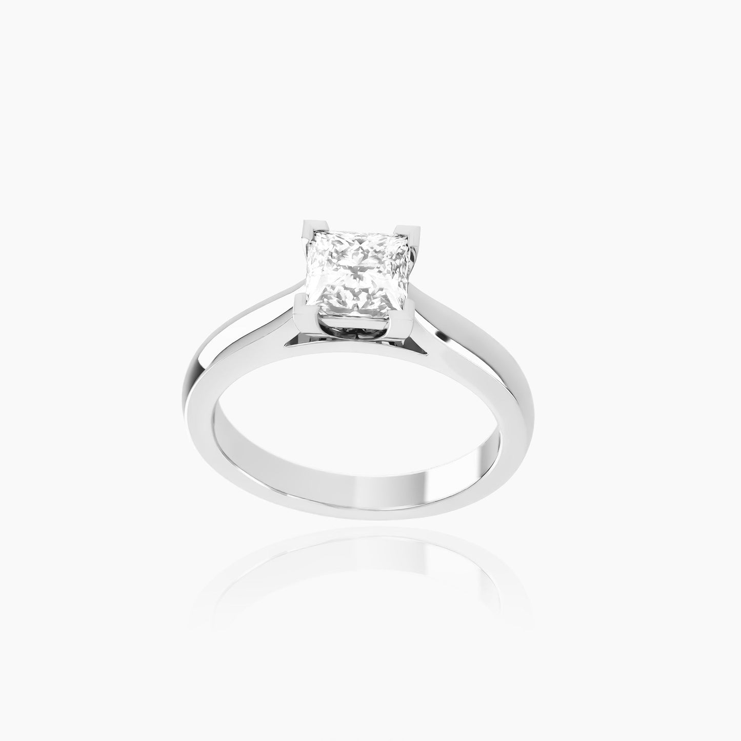 Platinum Amoret Princess Solitaire