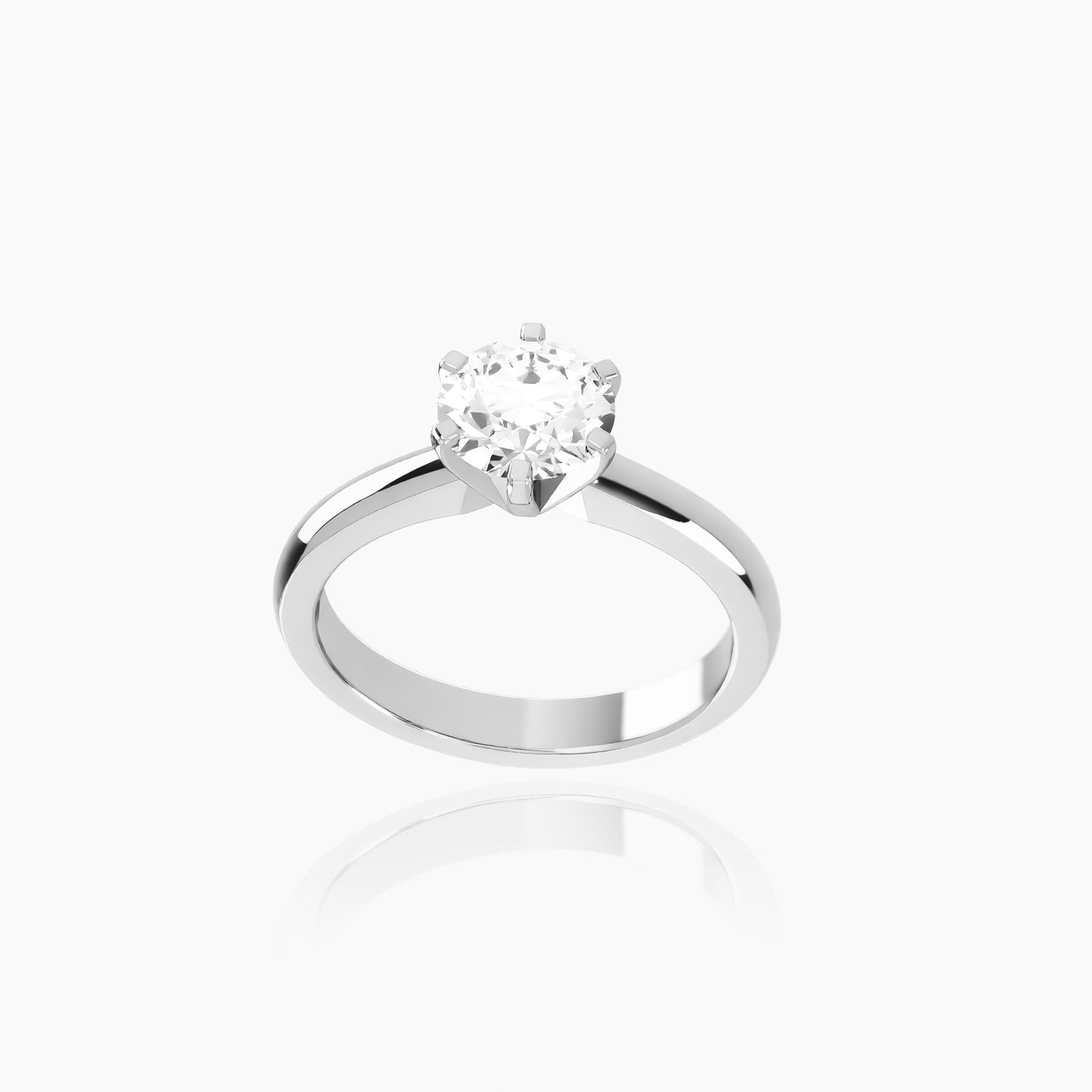 Platinum Amoret Round Solitaire