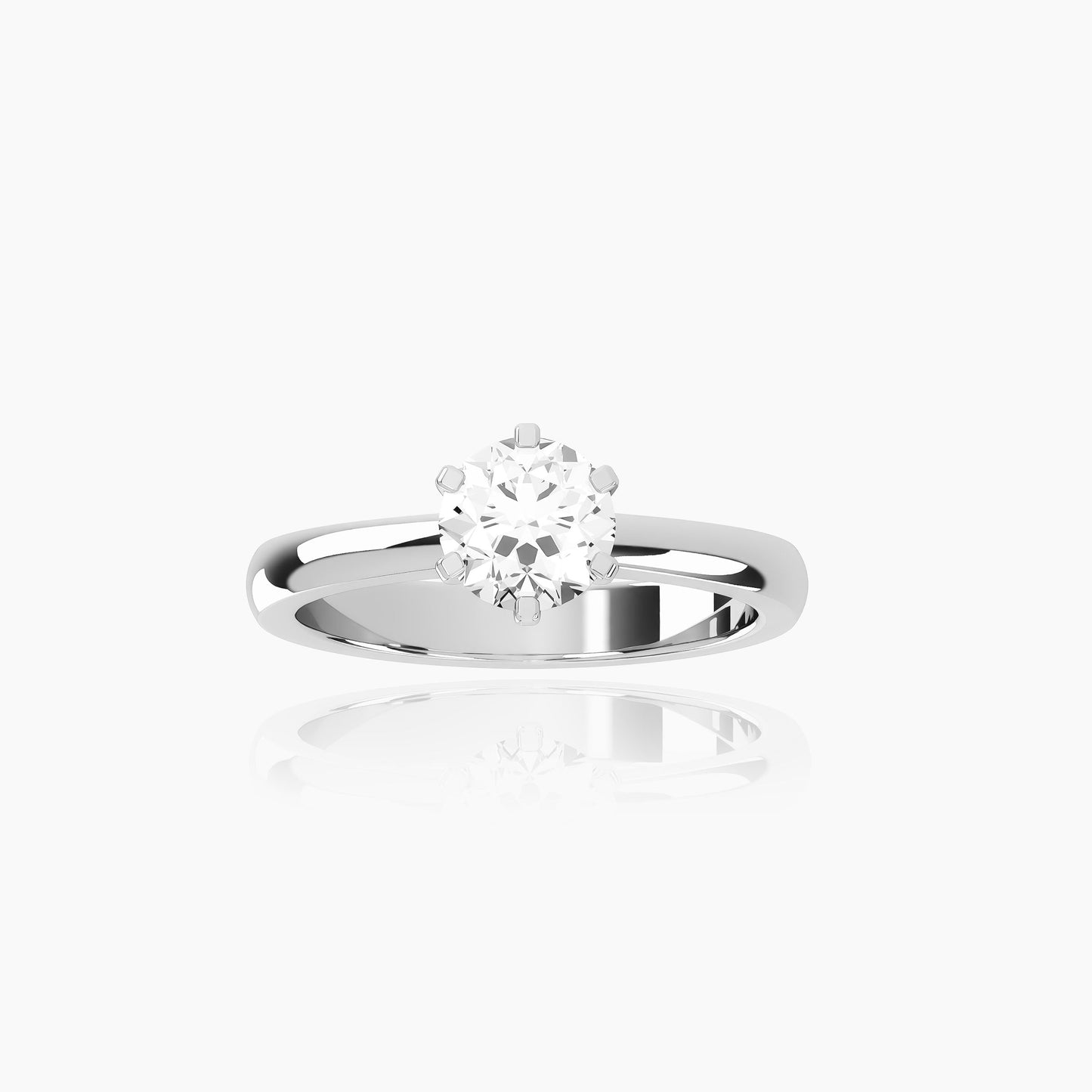 Platinum Amoret Round Solitaire