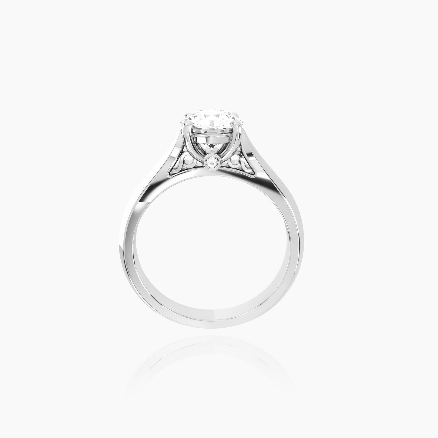 Platinum Avelar Round Solitaire