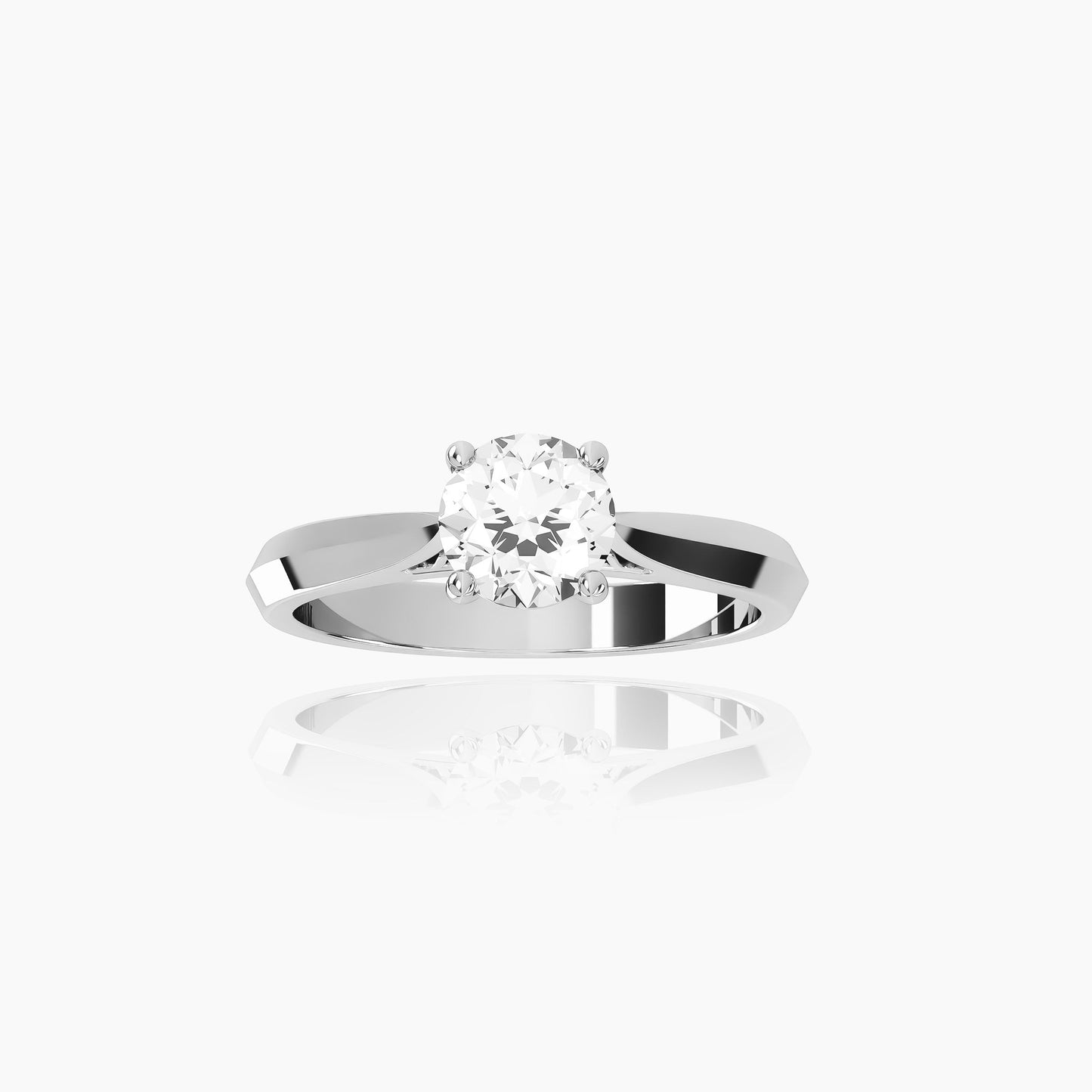 Platinum Avelar Round Solitaire